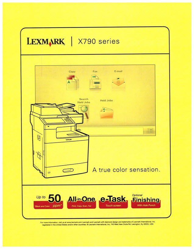 Solid color print or a colored background on printed pages